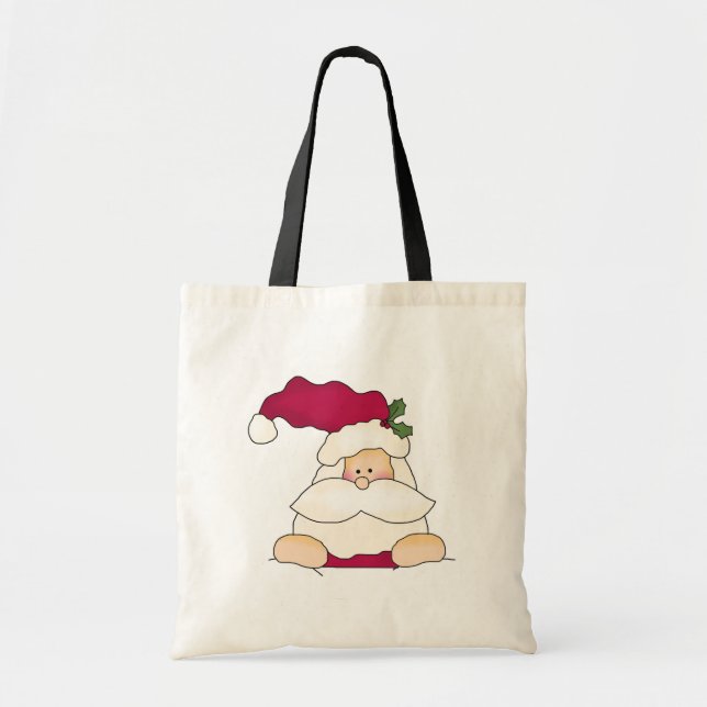 Jolly Santa Tshirts and Gifts Tote Bag (Front)
