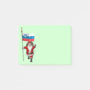 Jolly Santa Visiting Slovenia Post-it Notes