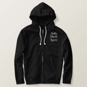 Jolly Shore Leave embroidered logo hoodie