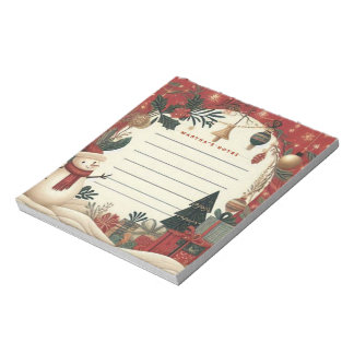Jolly Snowman Christmas Notepad