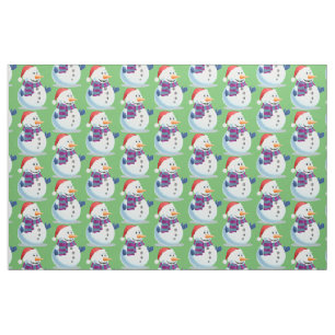 Jolly Snowman Fabric