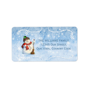 Jolly Snowman ID841 Label