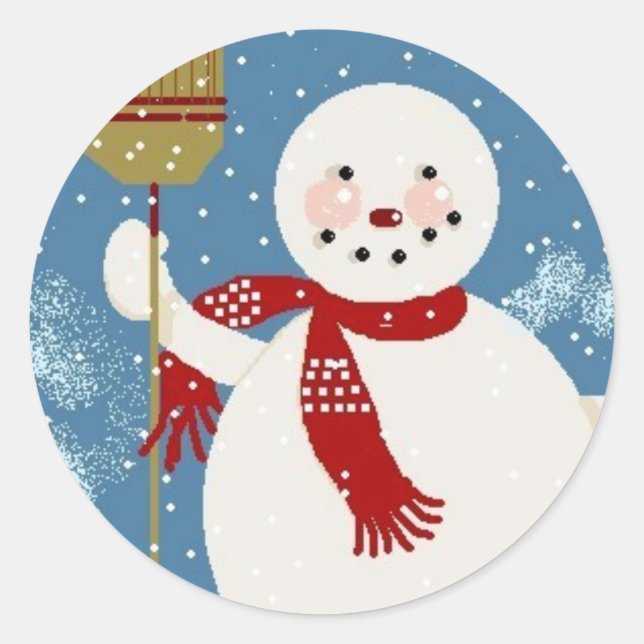 Jolly Snowman Sticker (Front)