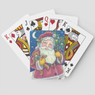 JOLLY ST. NICK Christmas DECK BICYCLE POKER CARDS