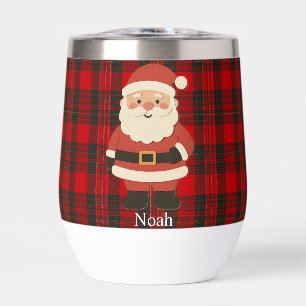 Jolly St. Nick Plaid Cheer Personalized Christmas