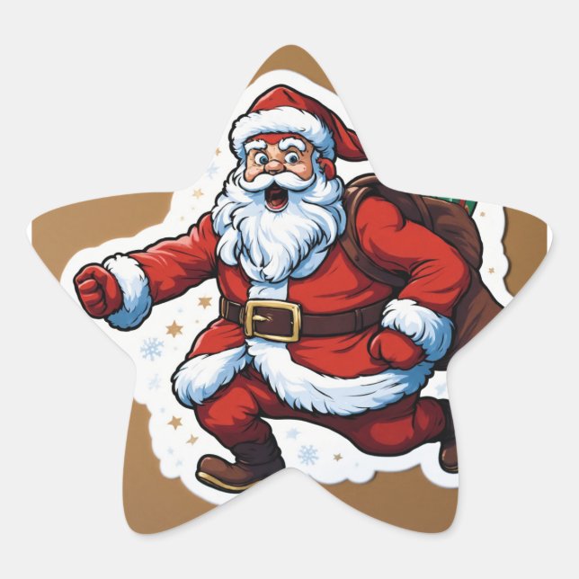 Jolly Sticker Wonderland Festive Christmas sticker (Front)