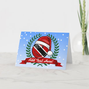 Jolly Trinidad Flag Christmas Style Holiday Card