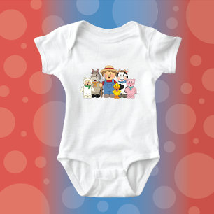 JollyKins Barnyard Buddies Boy Baby Bodysuit