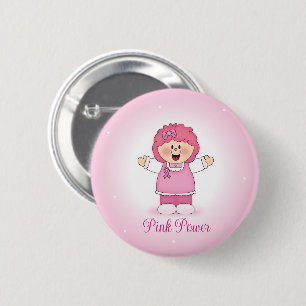 JollyKins Breast Cancer Awareness 6 Cm Round Badge