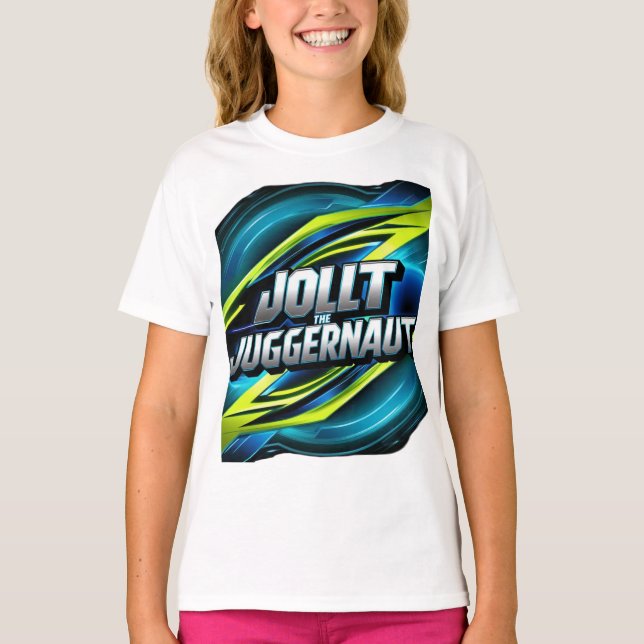 Jolt the Juggernaut - Unstoppable Energy T-Shirt (Front)
