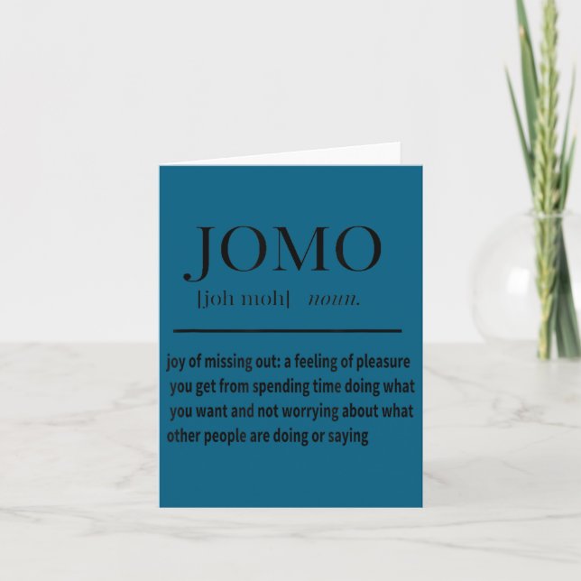 Jomo Daily Motivational &amp; Insrational Shirt  Card (Front)