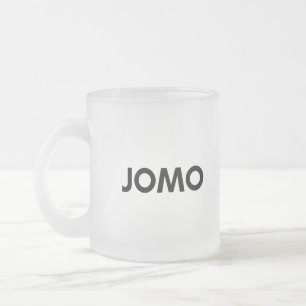 jomo frosted glass coffee mug
