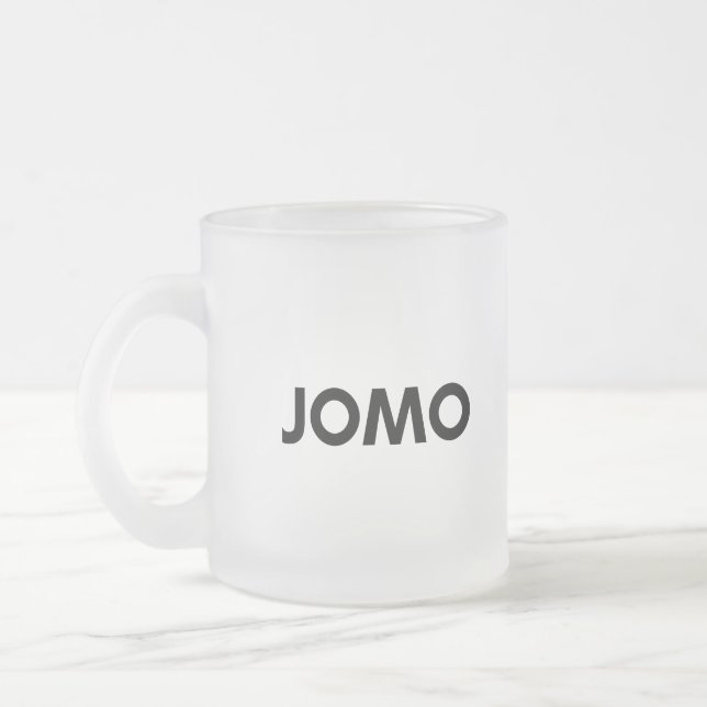jomo frosted glass coffee mug (Left)