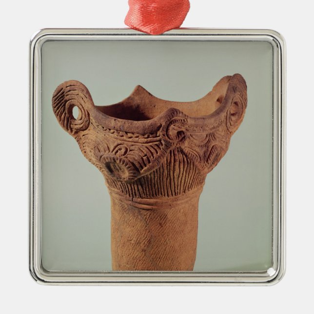 Jomon vase from the Kanto province Metal Tree Decoration (Front)