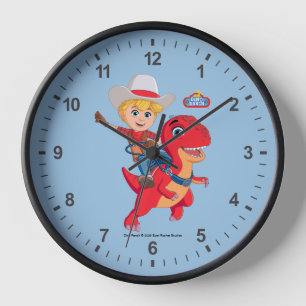 Jon and Blitz   Dino Ranch Clock
