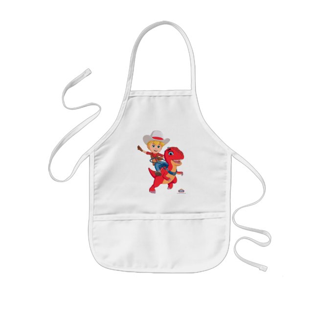 Jon and Blitz | Dino Ranch Kids Apron (Front)