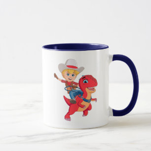 Jon and Blitz   Dino Ranch Mug