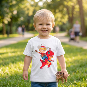 Jon and Blitz   Dino Ranch Toddler T-Shirt