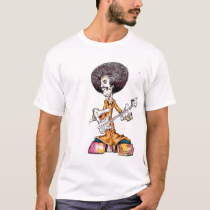 Jon Cade Animation Styled Afro Bass Dude T-Shirt
