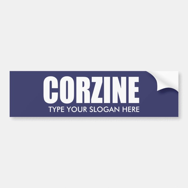 JON CORZINE Election Gear Bumper Sticker (Front)