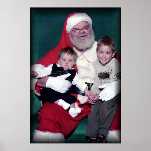 jon logan with santa poster (Front)