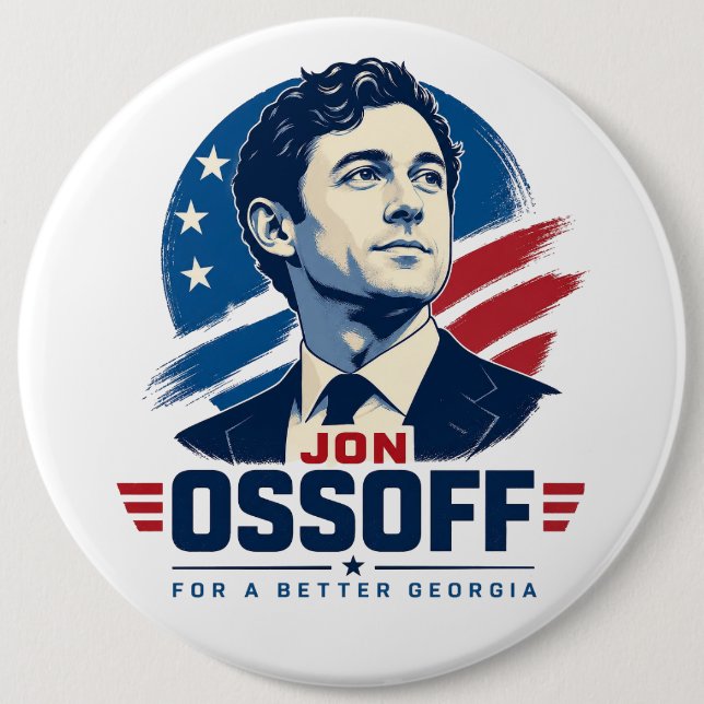 Jon Ossoff for a Better Georgia 6 Cm Round Badge (Front)