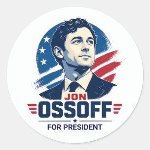 Jon Ossoff for President 2028 Classic Round Sticker