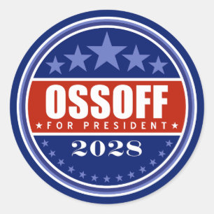 Jon Ossoff for President 2028 Classic Round Sticker