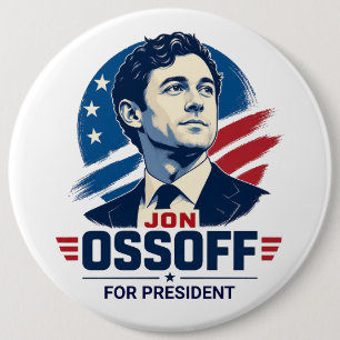 Jon Ossoff for President 2028 Jumbo-Sized 6 Cm Round Badge