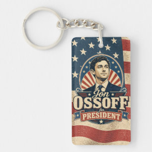 Jon Ossoff For President Political Key Ring