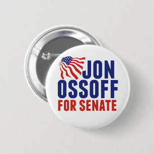 Jon Ossoff for Senate 2026 Georgia Election 6 Cm Round Badge
