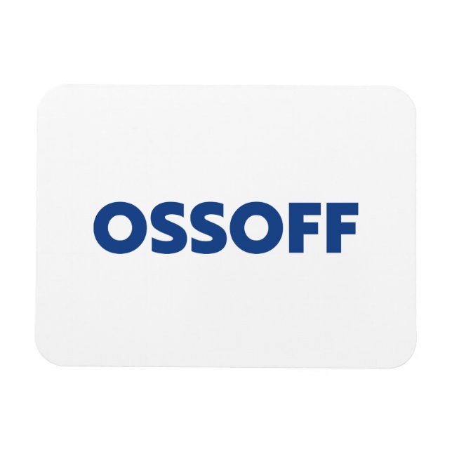 Jon Ossoff Georgia Senate runoff blue white Magnet (Horizontal)