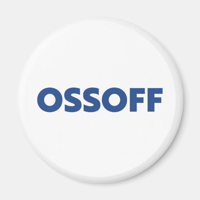 Jon Ossoff Georgia Senate runoff blue white Magnet (Front)