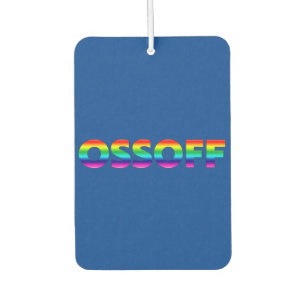Jon Ossoff Georgia Senate runoff pride lgbt blue Car Air Freshener