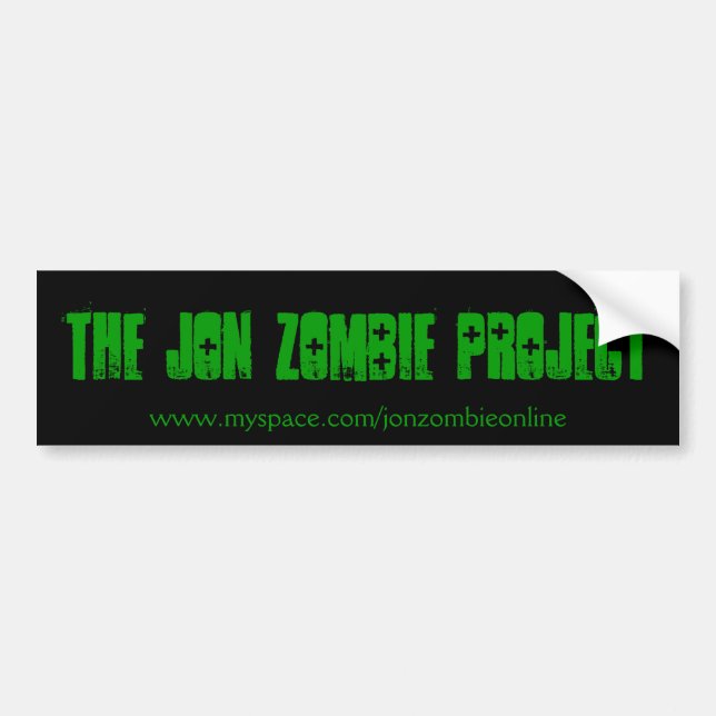 Jon Zombie Project sticker (Front)