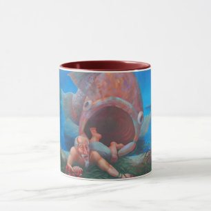 Jonah and maroon interior mug