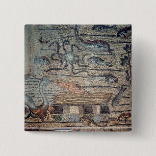 Jonah being Spat Out by the Whale, detail from a d 15 Cm Square Badge