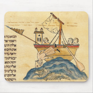 Jonah Eaten by the Whale Mouse Mat