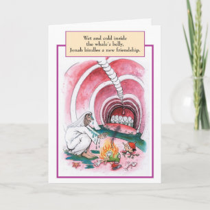 Jonah Whale Biblical Birthday Card