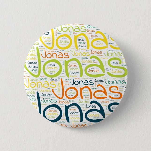 Jonas 6 Cm Round Badge (Front)