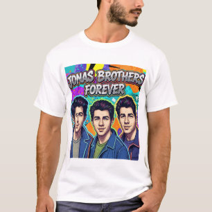 Jonas Brothers Forever – Colorful Pop Art Retro T-Shirt