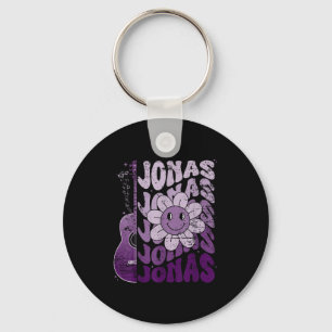Jonas First Name I Love Jonas Girl Groovy 80's Vin Key Ring
