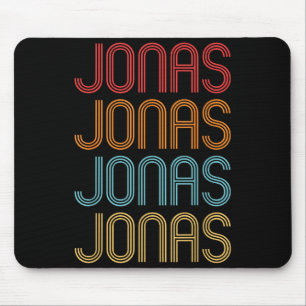 Jonas First Name Pride Vintage Distressed Retro St Mouse Mat