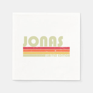 JONAS Gift Name Personalised Funny Retro Vintage B Napkin