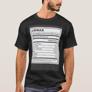 Jonas Information and Undeniable Facts T-Shirt