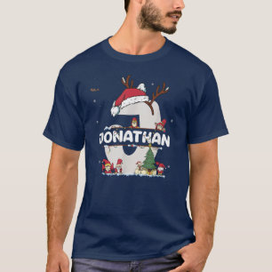 Jonathan Christmas w Jonathan Name for funny Xmas T-Shirt