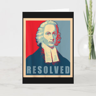 Jonathan Edwards Resolved Calvinist Reformed  Card