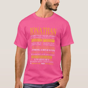 Jonathan First Name Shirt - Personalised Name Jona