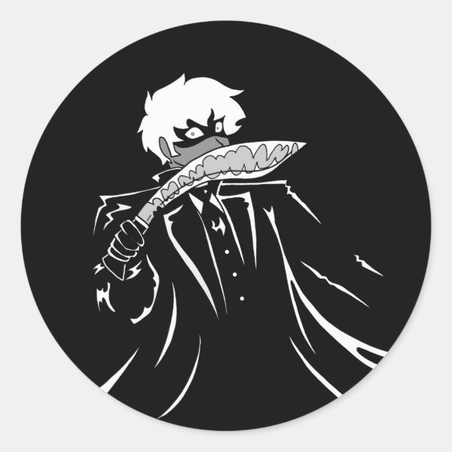 Jonathan Harker the Kukri Cryptid Sticker (Front)