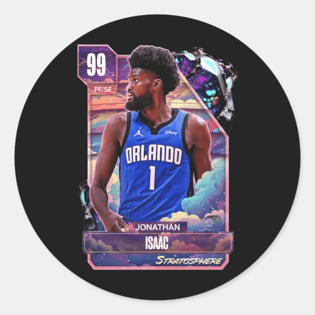Jonathan Isaac 99 Dark Card Hd  Classic Round Sticker (Front)